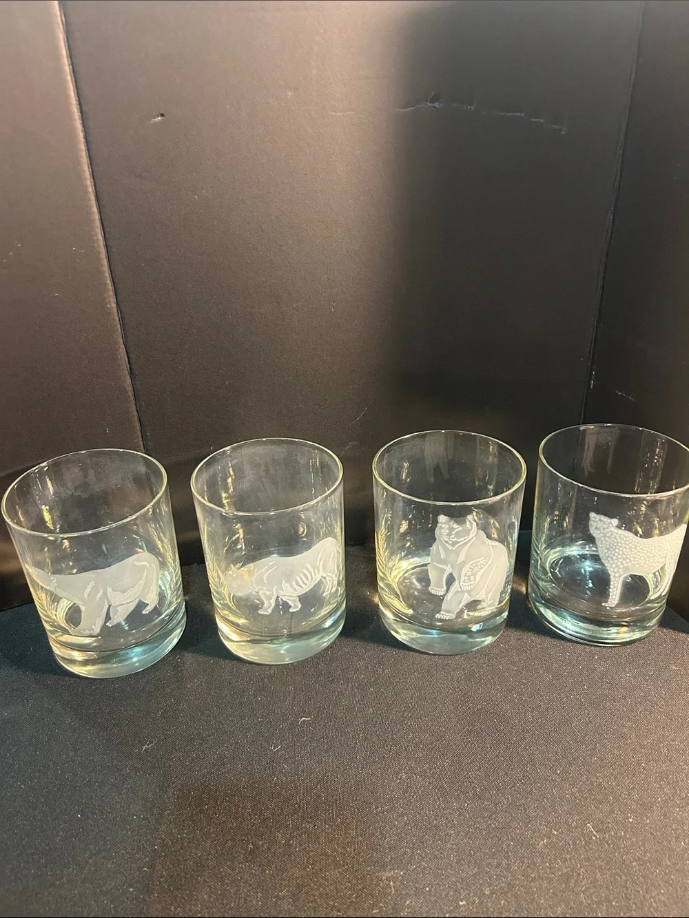 Georg Jensen Etched Wildlife Glass Tumblers - Clear (Set of 4)